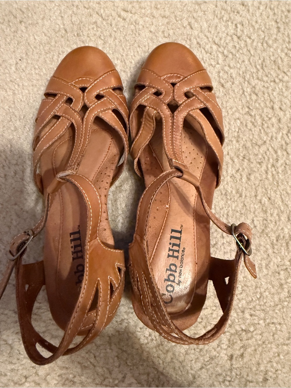 Cobb Hill by New Balance Women’s Cognac Brown Leather Heels